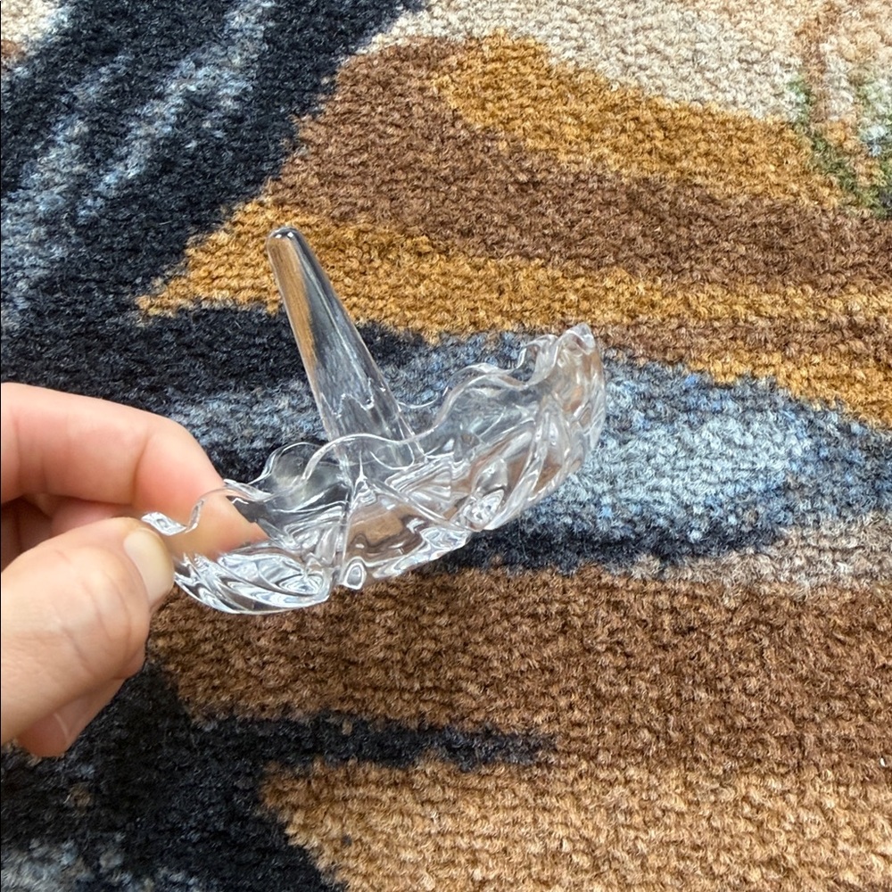 VINTAGE CRYSTAL RING DISH - Picture 3 of 6